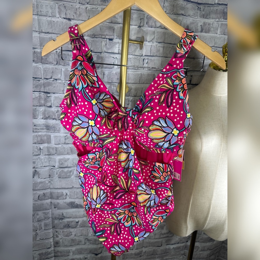 Tabitha Fuchsia Floral One Piece Swimsuit
